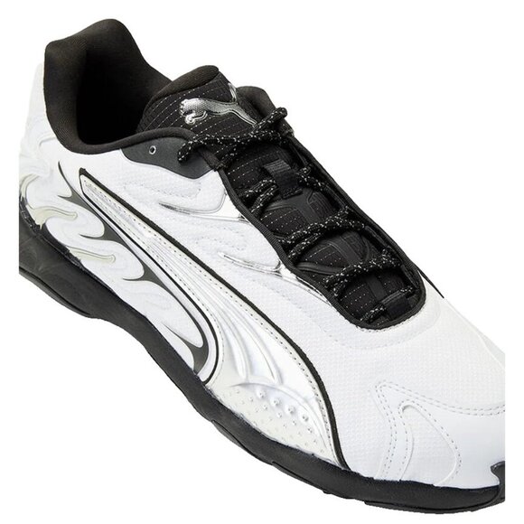 Puma Inhale Smile Men’s Shoes White Silver Black Size 10 Athletic Sneakers NIB - Picture 6 of 6